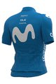 ALÉ Cyklistický dres s krátkym rukávom - MOVISTAR 2021 PR-R - svetlo modrá