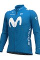 ALÉ Cyklistický dres s dlhým rukávom zimný - MOVISTAR 2020 WINTER - svetlo modrá