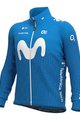 ALÉ Cyklistická zateplená bunda - MOVISTAR 2021 WINTER - svetlo modrá