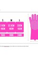 MUC-OFF rukavice na umývanie bicykla - DEEP SCRUBBER - ružová