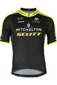 GIORDANA Cyklistický dres s krátkym rukávom - MITCHELTON-SCOTT '19 - čierna/žltá