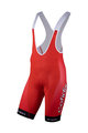 NALINI Cyklistické nohavice krátke s trakmi - COFIDIS 2021 - červená/biela
