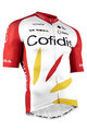 NALINI Cyklistický dres s krátkym rukávom - COFIDIS 2021 - biela/červená