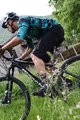 NALINI Cyklistický dres s dlhým rukávom letný - AIS HILL MTB - čierna/zelená