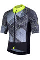 NALINI Cyklistický dres s krátkym rukávom - AIS STELVIO 2.0 - čierna/žltá