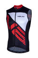 NALINI Cyklistický dres bez rukávov - AIS VOLATA 2.0 - čierna/červená