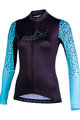 NALINI Cyklistický dres s dlhým rukávom zimný - AIS LW 2.0 LADY SMR - čierna/modrá