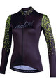 NALINI Cyklistický dres s dlhým rukávom zimný - AIS LW 2.0 LADY SMR - čierna/žltá