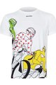 NU. BY HOLOKOLO Cyklistické tričko s krátkym rukávom - LE TOUR COLOURS - biela/viacfarebná