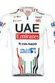 PISSEI Cyklistický dres s krátkym rukávom - UAE TEAM EMIRATES OFFICIAL 2024 - biela/červená/čierna