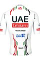 PISSEI Cyklistický dres s krátkym rukávom - UAE TEAM EMIRATES OFFICIAL 2024 - biela/červená/čierna