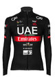 PISSEI Cyklistická zateplená bunda - UAE TEAM EMIRATES 23 - biela/červená/čierna