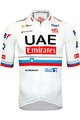 PISSEI Cyklistický dres s krátkym rukávom - UAE TEAM EMIRATES SLOVENIAN 2024 - biela/červená