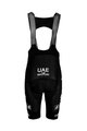 PISSEI Cyklistické nohavice krátke s trakmi - UAE 2023 - čierna