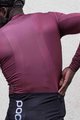 POC Cyklistický dres s dlhým rukávom letný - ESSSENTIAL ROAD - čierna/bordová