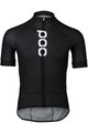 POC Cyklistický dres s krátkym rukávom - ESSENTIAL ROAD LOGO - čierna