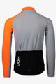 POC Cyklistický dres s dlhým rukávom zimný - ESSENTIAL ROAD MID - čierna/oranžová/šedá
