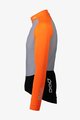 POC Cyklistický dres s dlhým rukávom zimný - ESSENTIAL ROAD MID - čierna/oranžová/šedá