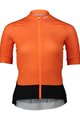 POC Cyklistický dres s krátkym rukávom - ESSENTIAL ROAD LADY - oranžová/čierna