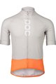 POC Cyklistický dres s krátkym rukávom - ESSENTIAL ROAD LOGO - šedá/oranžová