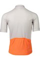 POC Cyklistický dres s krátkym rukávom - ESSENTIAL ROAD LOGO - šedá/oranžová