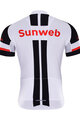 BONAVELO Cyklistický dres s krátkym rukávom - SUNWEB 2017 - biela/čierna