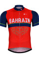 BONAVELO Cyklistický dres s krátkym rukávom - BAHRAIN MERIDA 2017 - červená/modrá