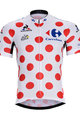 BONAVELO Cyklistický dres s krátkym rukávom - TOUR DE FRANCE  - červená/biela