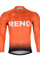 BONAVELO Cyklistický dres s dlhým rukávom letný - CCC RENO 2019 SUMMER - oranžová