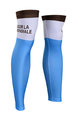 BONAVELO Cyklistické návleky na nohy - AG2R - biela/modrá/hnedá