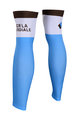BONAVELO Cyklistické návleky na nohy - AG2R - biela/modrá/hnedá