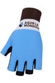 BONAVELO Cyklistické rukavice krátkoprsté - AG2R 2020 - modrá/biela/hnedá