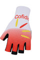 BONAVELO Cyklistické rukavice krátkoprsté - COFIDIS 2020 - červená/biela