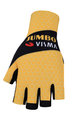 BONAVELO Cyklistické rukavice krátkoprsté - JUMBO-VISMA 2020 - čierna/žltá