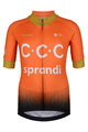 BONAVELO Cyklistický dres s krátkym rukávom - CCC 2020 KIDS - oranžová
