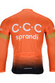 BONAVELO Cyklistický dres s dlhým rukávom letný - CCC 2020 SUMMER - oranžová