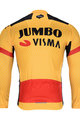 BONAVELO Cyklistický dres s dlhým rukávom zimný - JUMBO-VISMA 2020 WNT - žltá