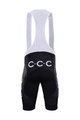 BONAVELO Cyklistické nohavice krátke s trakmi - CCC 2020 - čierna