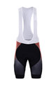 BONAVELO Cyklistické nohavice krátke s trakmi - COFIDIS 2020 - červená/čierna