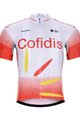 BONAVELO Cyklistický dres s krátkym rukávom - COFIDIS 2020 - biela/červená