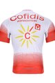 BONAVELO Cyklistický dres s krátkym rukávom - COFIDIS 2020 - biela/červená