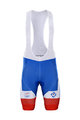 BONAVELO Cyklistické nohavice krátke s trakmi - GROUPAMA FDJ 2020 - červená/biela/modrá