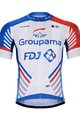 BONAVELO Cyklistický dres s krátkym rukávom - GROUPAMA FDJ 2020 - červená/modrá/biela