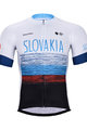 BONAVELO Cyklistický dres s krátkym rukávom - SLOVAKIA - červená/biela/čierna/modrá