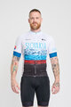 BONAVELO Cyklistický dres s krátkym rukávom - SLOVAKIA - biela/červená/modrá/čierna