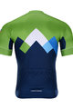 BONAVELO Cyklistický dres s krátkym rukávom - SLOVENIA - modrá/zelená