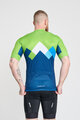 BONAVELO Cyklistický dres s krátkym rukávom - SLOVENIA - zelená/modrá