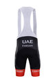 BONAVELO Cyklistické nohavice krátke s trakmi - UAE 2020 - čierna