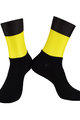 BONAVELO Cyklistické ponožky klasické - TOUR DE FRANCE - žltá/čierna