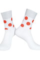 BONAVELO Cyklistické ponožky klasické - TOUR DE FRANCE - biela/červená